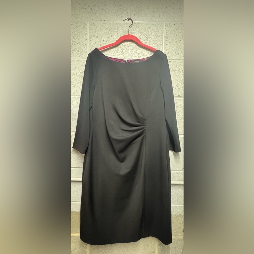 Tahari women’s black 3/4 sleeve knee length winch dress size‎ 14 business casual